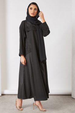 bsi3315 3 Beads embellished abaya