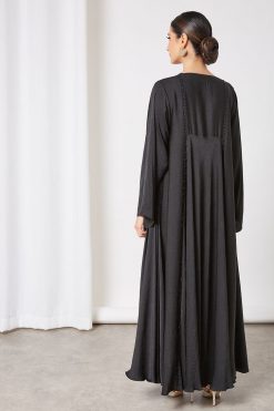 Frauk style lace embellished abaya