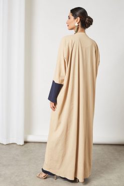 bsi3318 4 Bisht Style Abaya with Inner