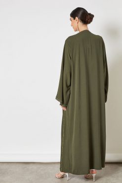 bsi3326 4 beads embellished bisht abaya with inner