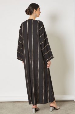 bsi3331 4 Overall embroidered bisht abaya
