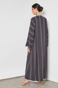 bsi3332 4 Overall embroidered bisht abaya