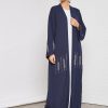 Beads embellished bisht abaya