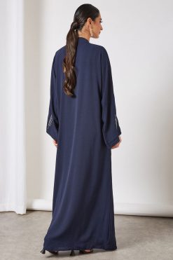 bsi3333 3 Beads embellished bisht abaya