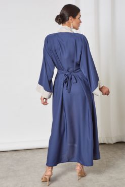 bsi3342 3 Double shirt abaya with inner