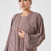 bsi3349 1 Double shirt abaya with inner