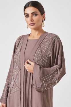 Double shirt abaya with inner