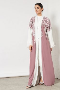 embroidered abaya