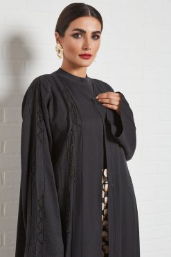 beads embellished abaya