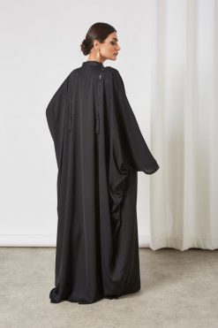 bsi3362 3 Bahrini style beads embellished abaya