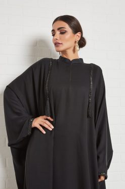 bsi3362 4 Bahrini style beads embellished abaya