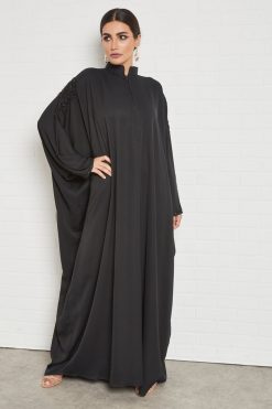 Bahrini style beads embellished abaya