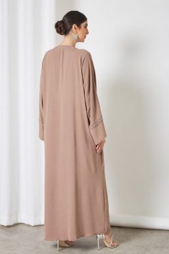 bsi3366 5 Beads embellished bisht abaya