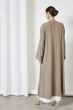 bsi3369 5 Beads embellished bisht abaya