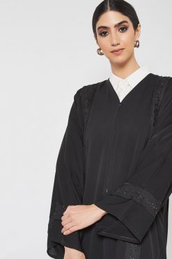 bsi3372 4 embroidered and lace embellished abaya