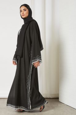 bsi3377 3 beads embellished abaya