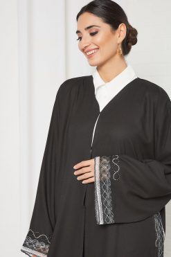 bsi3377 4 beads embellished abaya