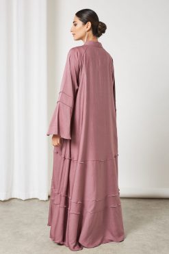 bsi3378 4 Applique & beads embellished abaya