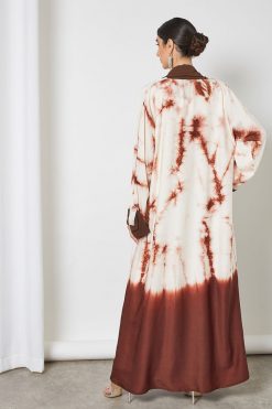 bsi3388 3 tie and Dye Bisht abaya