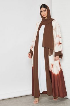 bsi3388 4 tie and Dye Bisht abaya