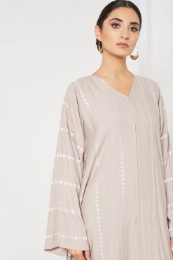 bsi3409 4 Overall embroidered abaya