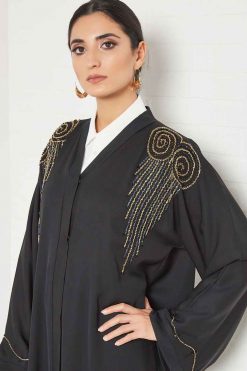 bsi3412 3 Beads embellished abaya