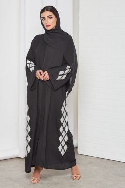 bsi3418 3 embroidered & embellished abaya