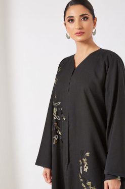 bsi3419 4 Beads embellished abaya