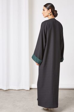 bsi3420 4 Beads embellished pocket style abaya