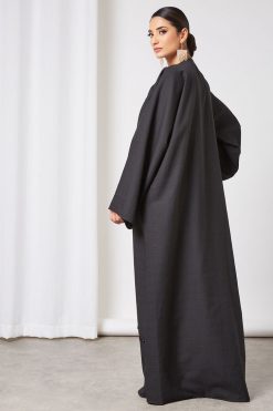 bsi3421 4 Beads embellished pocket style abaya