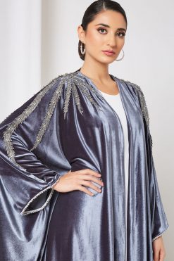 Laced kaftan abaya