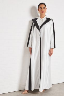 bsi3429 3 Dual shaded collared abaya