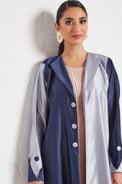 bsi3430 4 Dual shaded collared abaya