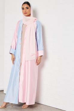 bsi3433 4 Dual shaded collared abaya