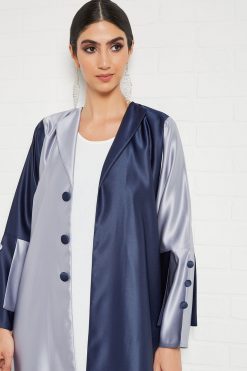 bsi3435 4 Dual shaded collared abaya