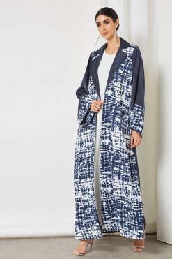 Tie and Dye Bisht abaya