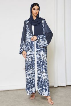 bsi3437 3 Tie and Dye Bisht abaya