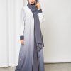 Collared abaya