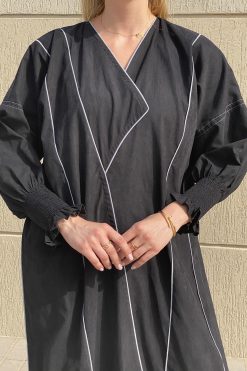 MOI072126 2 Black Shamua Casual Abaya