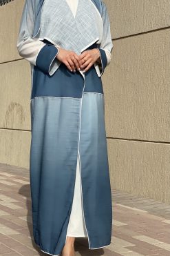 MOI072107 3 Double Shaded Linen Abaya