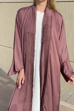 MOI072104 4 scaled Abaya With Pleated Detailing