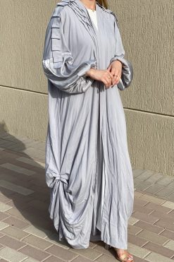MOI072105 3 1 scaled Grey Harir Maqsood Casual Abaya