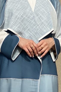 Double Shaded Linen Abaya
