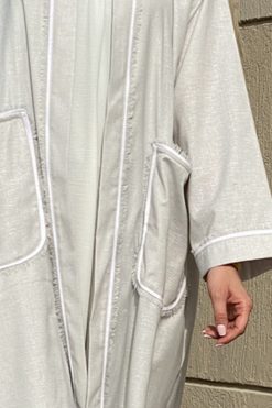 Linen Abaya With Pockets