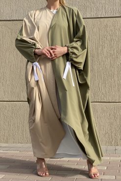 Multicolor Abaya Set