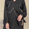 Crepe Black Abaya