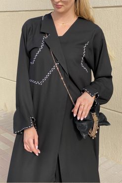 Crepe Black Abaya