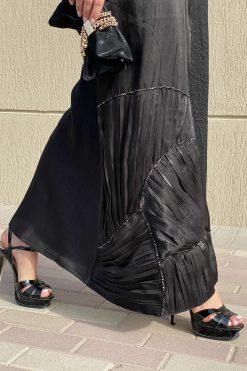 MOI072113 4 1 scaled Rotana Shimmer Black Abaya
