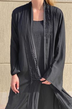Harir Maqsood  Pleated Abaya