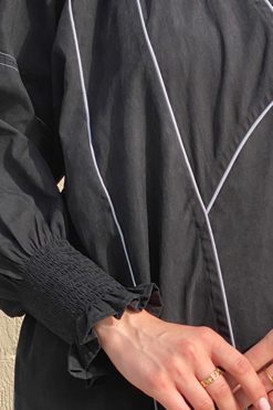 Black Shamua Casual Abaya